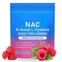 NAC Supplement N-Acetyl Cysteine, Nac Gummies 60pcs, Support Immnue, Liver Function, Antioxidant Support, Nac 1000mg Per Serving, Non-GMO, Vegan, Sugar-Free