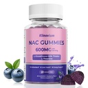 10 in 1 NAC Gummies, N Acetyl Cysteine Supplemengt, NAC Supplement 600mg for Kids & Adults, with Reduced Glutathione, ALA, For Antioxidants & Immune Support, Blueberry Flavor, Sugar Free, 60 Pieces
