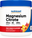 Nutricost Μαγνήσιο Κιτρικό σκόνη (Fruit Punch, 250 γραμμάρια)