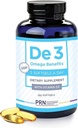 PRN De3 Dry Eye Ultra Pure rTG Omega 3 – Support for Dry Eyes - 2240mg EPA & DHA – New & Improved-Burpless-1 serving, 2-month supply