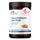 Designs for Health EssentiaGreens and Reds (Strawberry Kiwi, 30 Servings), Vegan Superfood Powder with Spirulina, Kale, Apple & More, for Daily Nutrition and Digestive Health