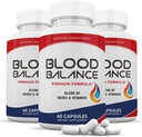 Justified Laboratories (3 Pack Blood Balance Advanced Formula 620MG Tamam Pills 180 Capsules