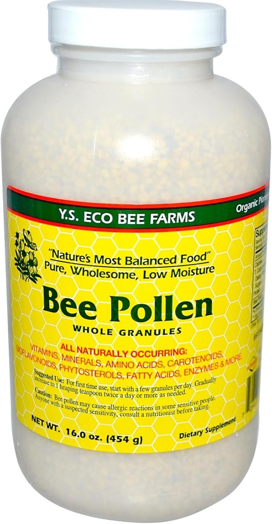 Arı Kirliliği - Low Moisture Whole Granulars YS Eco Bee Farms 16 oz Granular