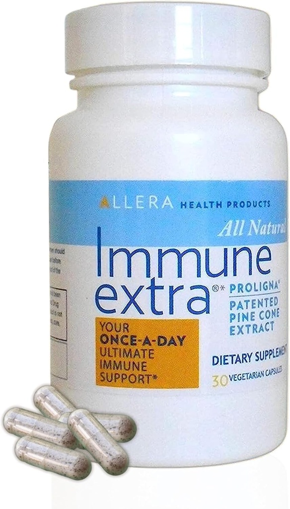 Worldwide Nutrition Sche, Allera Health Pine Cone Extract Capsules - Vegan ProLigna Plant Temel Diyet Ürünleri - Immune Support Supplement - 30 Capsules with HDMI