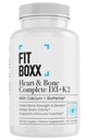 Heart & Bone Complete | Vitamin D3 5000 IU, K2 MK-7 & Calcium | Bone Density & Cardiovascular Support | Non-GMO | 60 Capsules