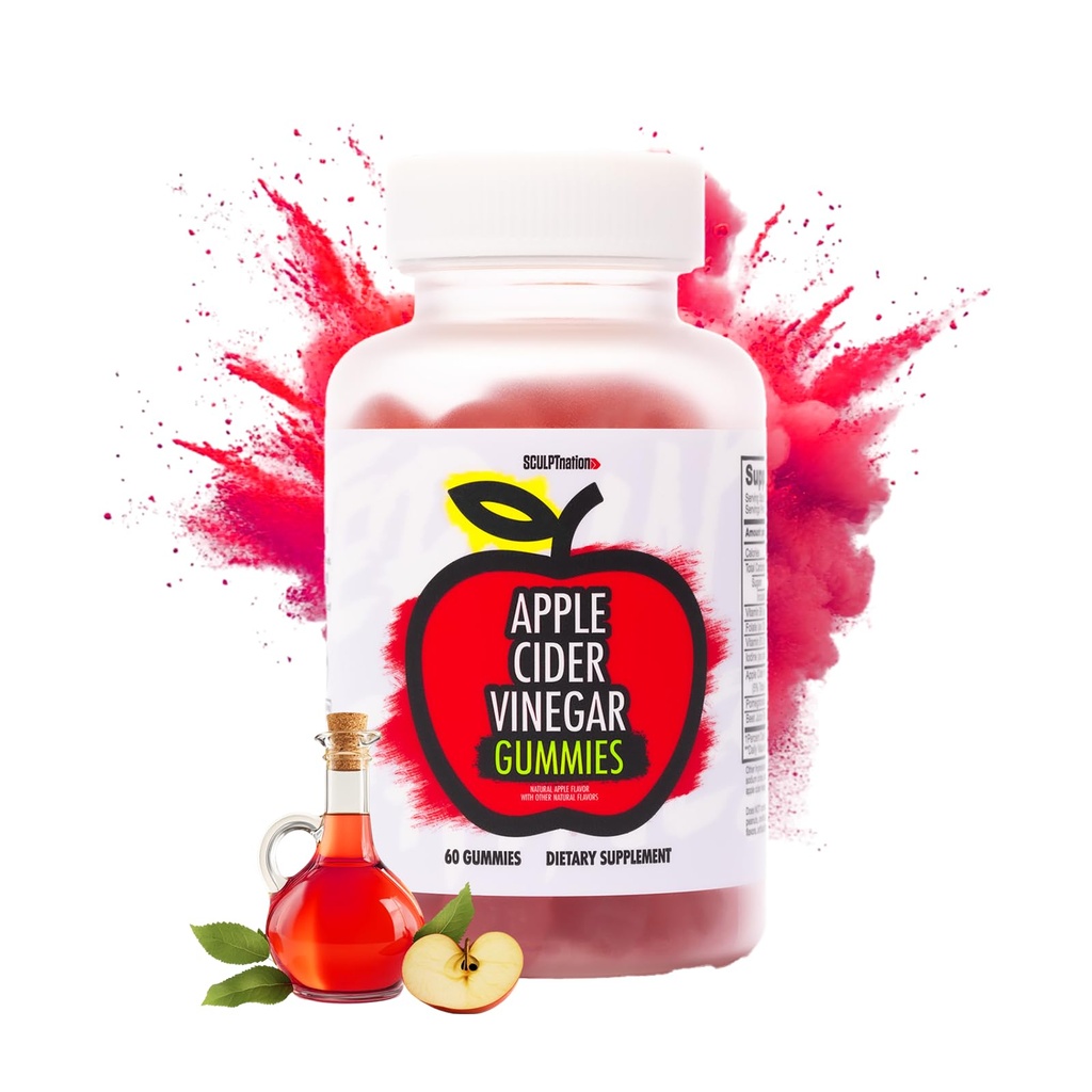Vinegar Gummies - Sağlıklı Superfood Snack, Metabolism ve Digestion Support - 60 ACV Keto Gummies