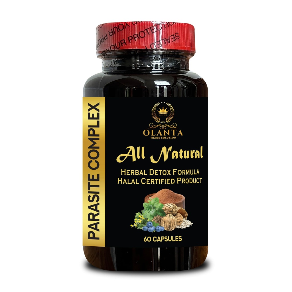 Parasite Complex with Wormwood, Black Walnut & Cloves - Natural Digestive Health & Detox Support - 1 Bottle - GMP-Certified Herbal Supplement for Wellness