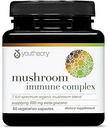 Youtheory Mushroom Immune Complex - Vegan Immune Support Supplement* - Βιολογικό Mushroom Blend με Chaga, Cordyceps, Lion's Mane, Maitake & More - 60 Χορτοφαγικές Κάψουλες