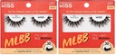 KISS My Lash But Bolder, False Eyelashes, 'Big Personality', 14mm, Includes 1 Pair, Easy to Apply, Reusable Lash Clusters (Pack of 2)