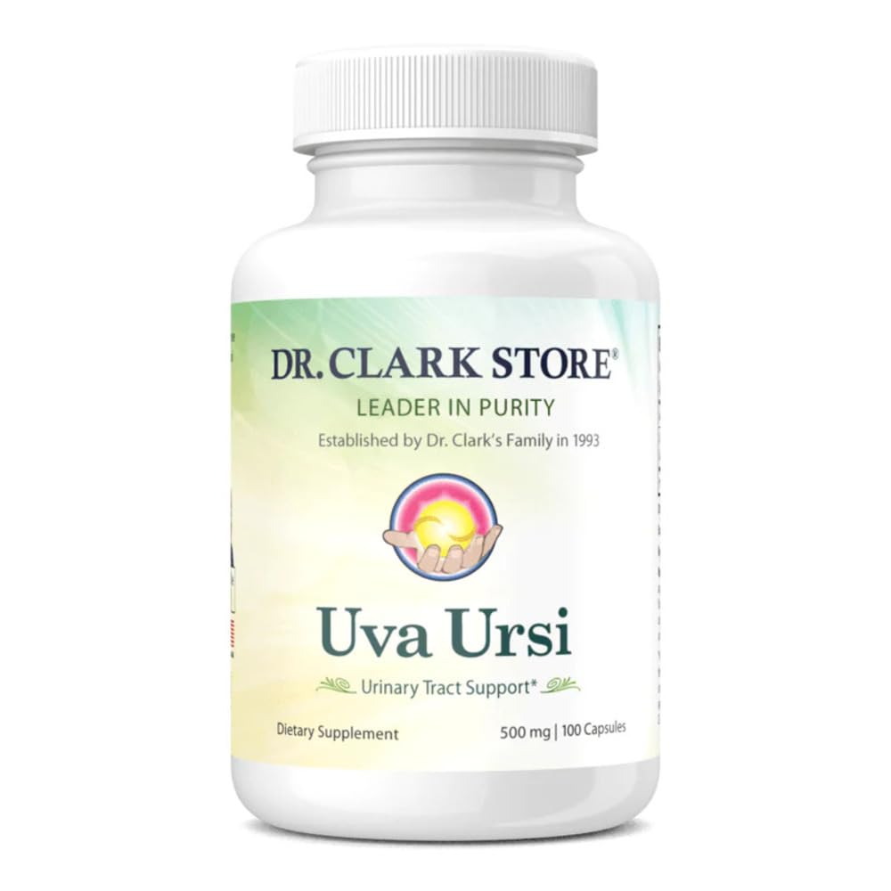 Dr Clark Store Uva Ursi Urinary Tract Support - 500 Mg, 100 Vegan Supplements, Immune Branson