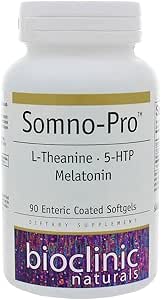 Βιοκλινικά φυσικά, Somno-Pro 90 γέλη με μελατονίνη, 5HTP, και L-Θεανίνη