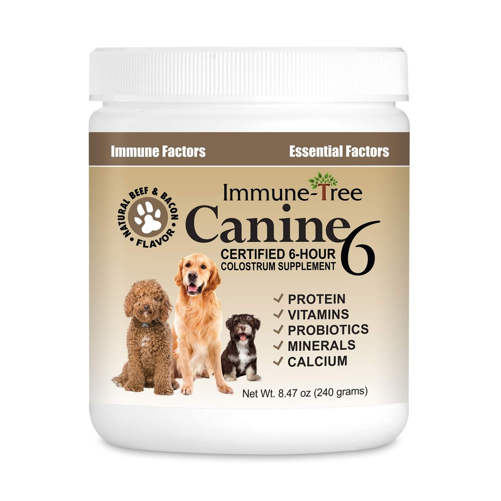 Bovine Colostrum for Dogs & Puppies | Immune System Booster Supplement | Relief for Allergies, Skin Itch, & Hot Spots | Prebiotics & Probiotics Support Digestion | Made in USA | 8.47oz