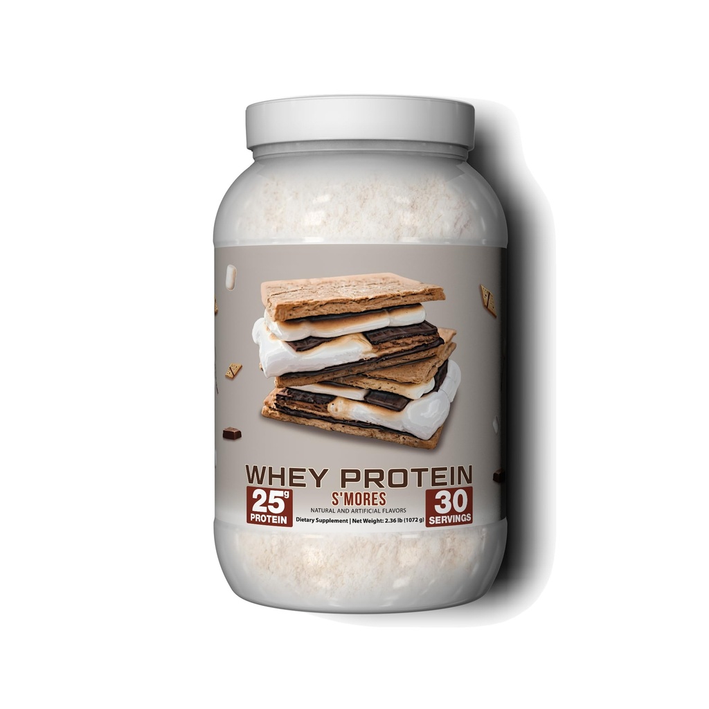 Ekkovision Protein Powder, S'Mores Flavor, 25 G Whey Protein per Scoop, Low Lactose, High Protein for Men and Women with Active Lifestyles, Perfect for Shakes, Smoothies, and Recipes, 30 Servings