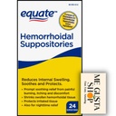 Equate Hemorrhoidal Suppositories 24 Ct Pack of 01 24 Total + me Gusta Sticker