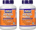 NOW Foods 600mg Red Yeast Rice & 30mg Coq10, 120 caps (συσκευασία των 2)