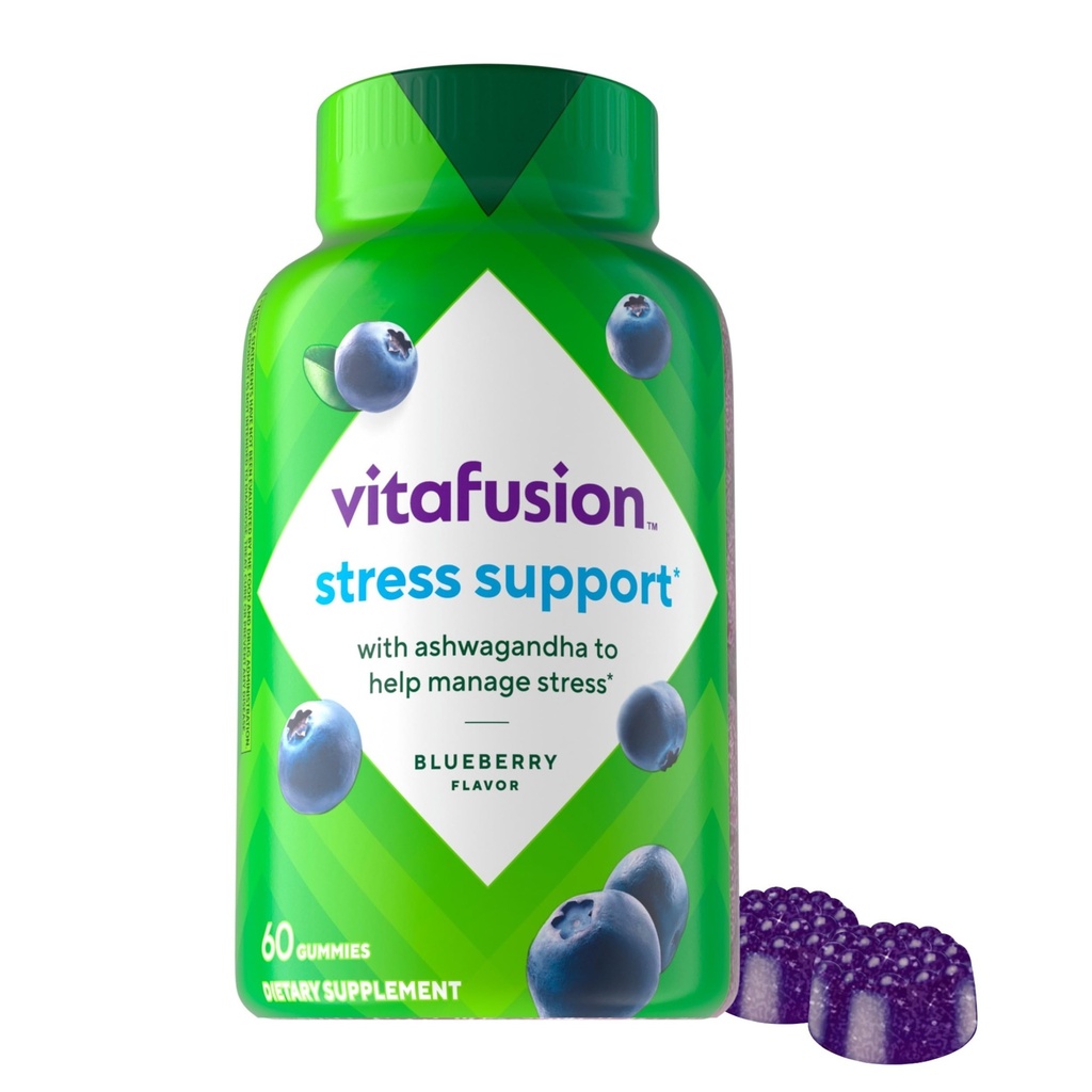 Vitafusion Ashwagandha Gummies –Κλινικά Εμφανίζονται Adaptogen Sensoril Ashwagandha 125mg ανά υπηρεσία – Βοήθεια Διαχείριση Άγχος – Μασώμενα Gummy Βιταμίνες / Εναλλακτικές σε Υγρές Κάψουλες Ρίψεις σκόνη, 60 Count
