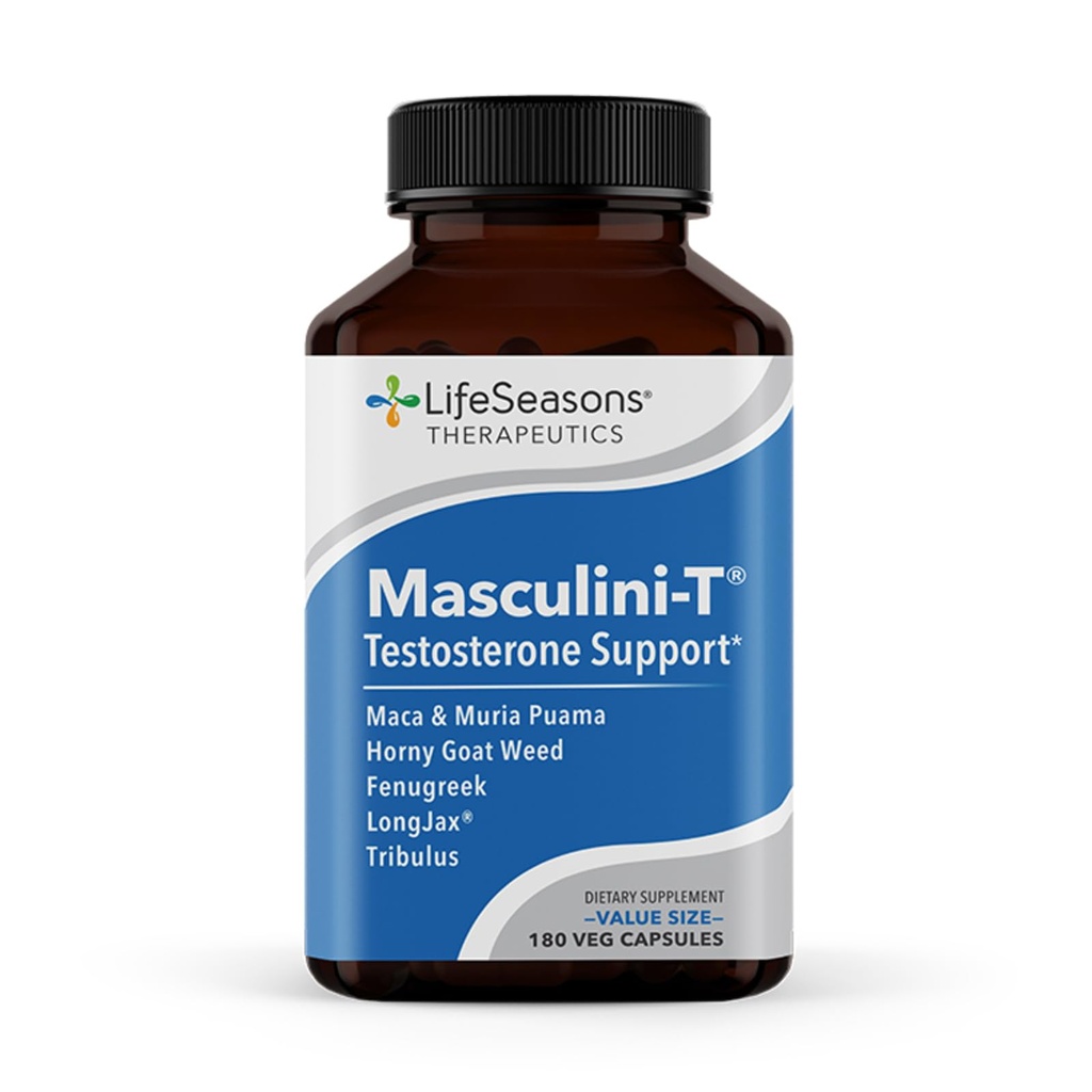 Yaşam Sezonları Masculini-T - testosteron Destek Tamam - Cinsel ve Atle Performansı Zihinsel ve Fiziksel Aspects - Destekler Normal Erectile Function - improve Libido - 180 Capsules