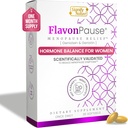 FlavonPause Hot Flashes Menopause Relief – CLINICALLY Test Edildi –| Doğal Hot Flash Relief, Night Sweats Relief, Skin Aging | Multi Menopause Symptom Relief | 30 Softgels