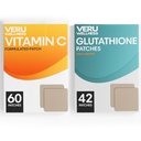 Veru Wellness Antioxidant Power Duo Lifestyle Patches C, Glutathione - Αυτοσυγκολλητική έκδοση του χρόνου Topical Patch, 8-10 Ώρες (42 Ημέρα προσφοράς)