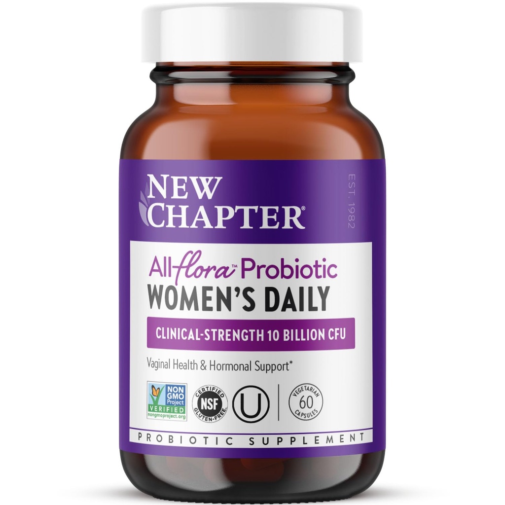 Kadınlar için Yeni Bölüm Probiyotikleri - 60 ct (2 Ay Supply), Kadınların Günlük Probiyotikleri ve Vaginal Health & Chaste Tree for Hormonal Support, 100% Vegetarian, Non-GMOMOB