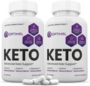 (2 Pack) Optimal Keto Pills 1275MG New & Geliştirilmiş Formula Contains Apple Cider Vinegar Ekstra Virgin Zeytinyağı Toz Yeşil Çay Broşür 120 Capsules