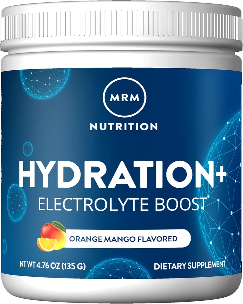 MRM Beslenme Hydration + | Orange Mango Flavored | Elektrolyte Boost | Hücresel Hydration | Vitaminler + Elektrolytes | Vegan + Gluten-Free | 15 Hizmet