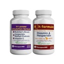 VITASUPPORTMD Hemorrhoidal Vein and Circulation Support Bundle with Diosmin Hesperidin 1000mg, Vitamin C, Horse Chestnut Extract, Micronized MPFF, Healthy Blood Flow, Internal Support, 120 Capsules