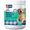 Senior Dog Supplement - Glucosamine, MSM, Turmeric, Salmon Oil, Probiotics & Ashwagandha - Supports Cognitive, Hip & Joint, Digestive, Immune & Heart Health - Dog Dementia Supplement.