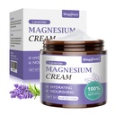 Uyku için Magnezyum Cream - Doğal Topical Lotion for Pain & Leg Cramps, Muscle Relaxation, Calm - Nighttime Body Butter for Deep Hydration - Safe for Kids (Lavender)