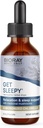 BIORAY Daily Get Sleepy - 2 fl oz - Relaxation & Rest Support - with Medicinal Mushrooms & Micronized Chlorella - Non-GMO, Vegan, Gluten Free - Approx. 30 Servings
