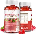 GREENPEOPLE Magnezyum Glycinate Gummies 400 mg - Sugar Free P Magnezyumyumu Magnezyum Malate, Vitamin D, B6 ve CoQ10 Calm Desteği ve Yetişkinler için Uyku - Raspberry Gummies