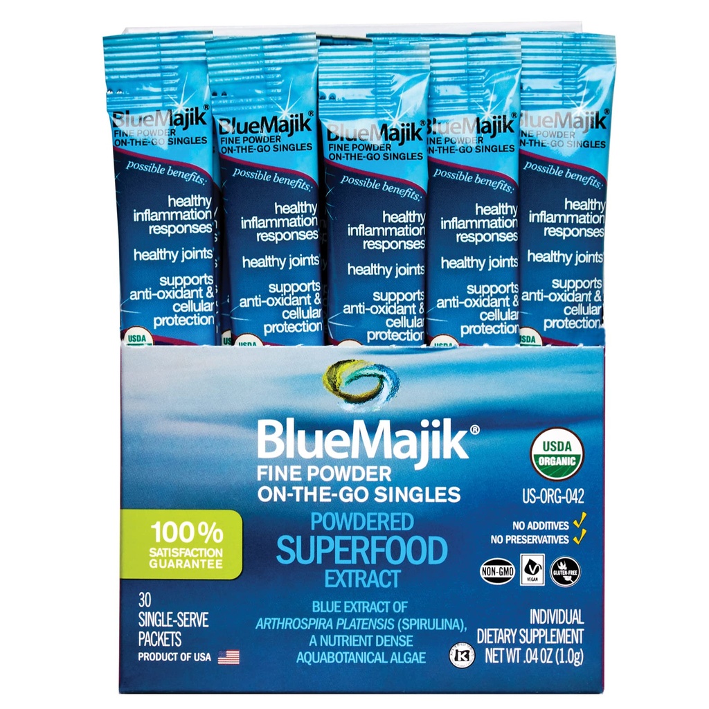 E3LIVE Blue Majik On-The-Go-Singles, 30 κόμης, 1 γραμμάριο