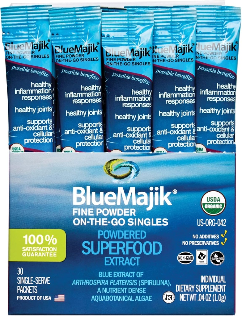 E3LIVE Blue Majik On-The-Go-Singles, 30 κόμης, 1 γραμμάριο
