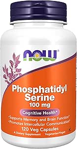 Τώρα Συμπληρώματα, Phosphatidyl Serine 100 mg, 120 Veg Κάψουλες