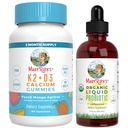 Βιταμίνη K2+D3 της MaryRuth (Peach Mango & Apricot) & USDA Βιολογικές Προβιοτικές Σταγόνες 