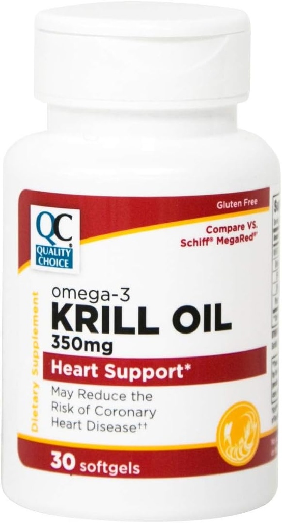 Ποιοτικό Κριλ Oil 350 Mg Softgels 30Ct