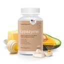 Houston Enzymes – Lypazyme Lipase Digestive Enzymes for Women and Men –120 Capsules – 3 Enzyme pladown of Triglyceride Fats, Enzyme for Digestion of High-Fat Meals & Fish