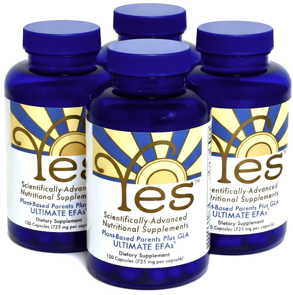 Fish Oil Omega 3 Συμπληρώματα Εναλλακτικό-YES Ωμέγα 3 & 6 Λιπαρά Οξέα - Burpless, Plant Based - DHA, EPA, SDA - Χοληστερόλη, Καρδιά, Δέρμα, Ενέργεια, Μάτια, Ανοσία Υποστήριξη από ΝΑΙ (4 x 120 Gel caps)