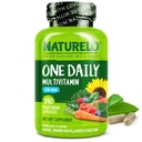 NATURELO Mens Multivitamins - Μία καθημερινή πολυβιταμίνη για άνδρες με βιταμίνες, ορυκτά & οργανικά ολόκληρα τρόφιμα, ενίσχυση της ενέργειας & της υγείας, μη ΓΤΟ, 240 κάψουλες χορτοφάγων