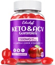 Keto ACV Gummies - 1500 mg Apple Cider Vinegar Gummies with Probiyotiks, B12 ve Keto Support, Detox & Cleanse, GMO Free & Vegan - 60 Count...