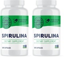 Vimergy Spirulina Capsules – Concentrated Plant Protein Supports Immune Health & Cardiovascular Function – Vegan, Kosher, Gluten-Free – 180 Capsules (Pack of 2)