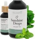 Philosophie Liquid Chlorophyll Sunshine Su için Düşler | Organik Klorophyll Drops with Mint for Detox, Internal Deodorant & Energy Boost | Natural Vegan Supplement, Non-GMO, 2oz