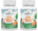 Nordic Naturals Kids Vitamin C Gummies - Tangy Tangerine - 60 Gummies - Vegan Vitamin C Supplement - Children’s Immunity and Antioxidant Support - 250 mg per Serving - 30 Servings (Pack of 2)