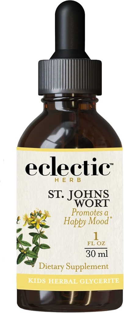 ECLECTIC INSTITUTE Παιδικά Βότανα - St. John's Wort, Black Cherry Flavor 