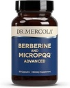 Dr. Mercola Berberine ve MircoPQ Advanced - Metabolic, Mitochondrial, Brain & Immune Support - GMO-Free, Gluten-Free & Soy-Free - 30 Capsules (30 hizmet)