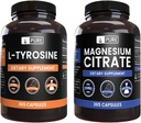 PURE ORIGINAL INGREDIENTS L-Tyrosine ve Magnezyum Citrate Sche, 365 Capsules Her, Always Pure, Lab