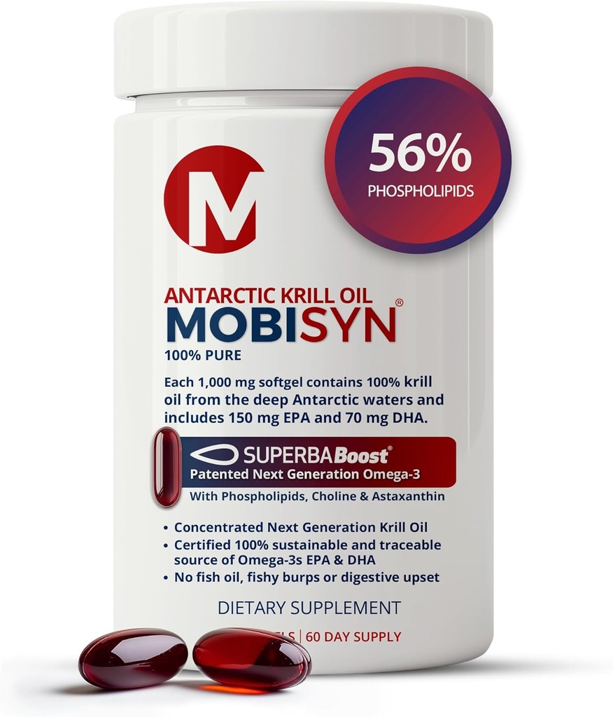 100% Saf Organik Antarktika Krill Oil 1000 mg, 60-Günler, Omega 3, En İyi Yüzde 56% Phospholipids, EPA Choline, Astaxanthin, Wild Caught, Sustainable, Supports Heart, Brain, No Fish Oil