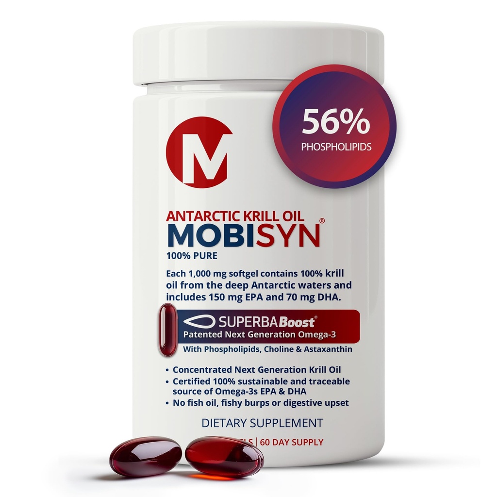 100% Saf Organik Antarktika Krill Oil 1000 mg, 60-Günler, Omega 3, En İyi Yüzde 56% Phospholipids, EPA Choline, Astaxanthin, Wild Caught, Sustainable, Supports Heart, Brain, No Fish Oil