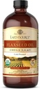 Solgar Earth Source Organic Flaxseed Oil - 16 fl oz - Cold Pressed - Omega 3, 6 & 9 - USDA Organic, Non-GMO, Gluten Free - About 31 Serviss