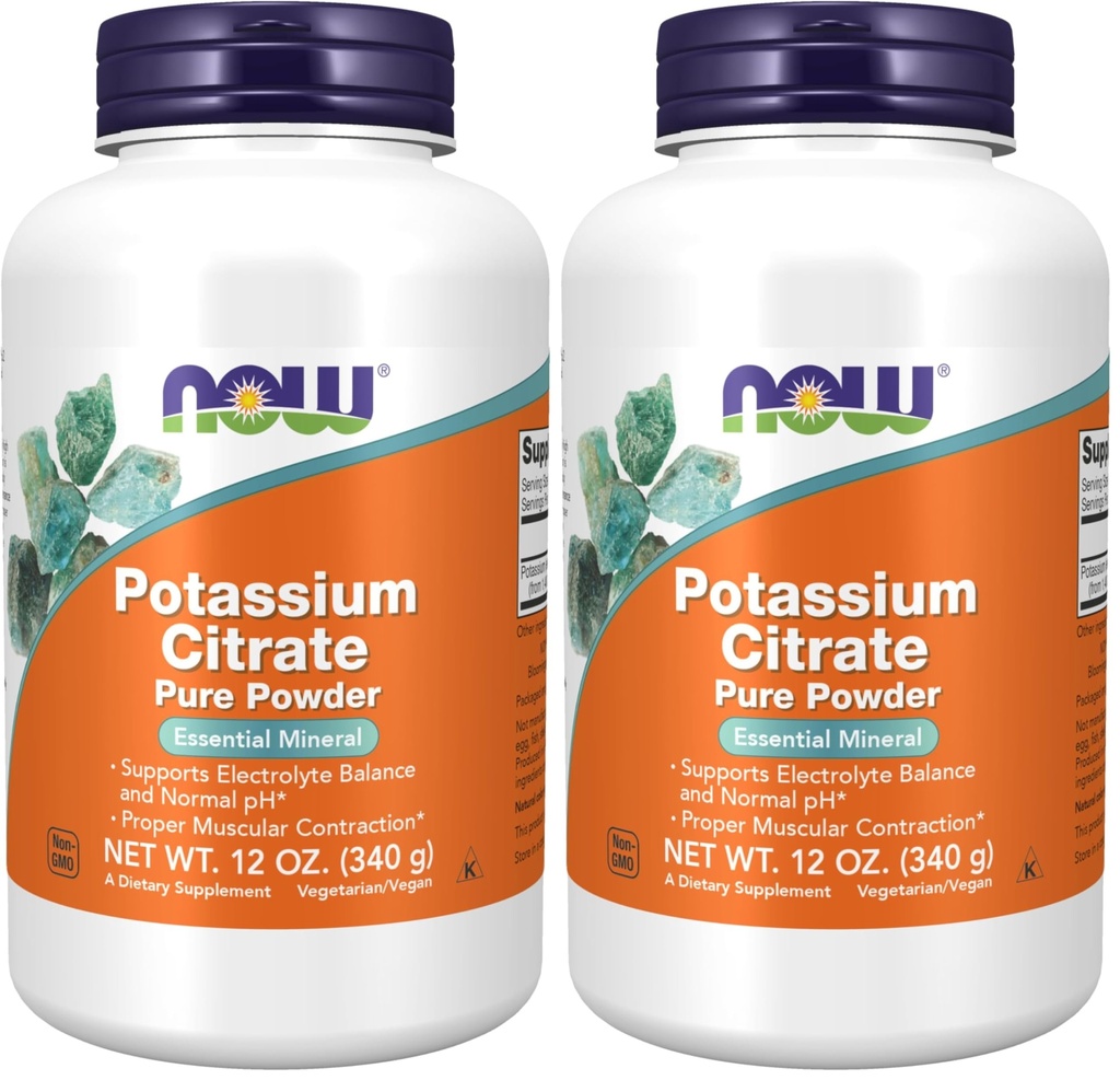 Şimdi Tamamlar, Pyum Citrate Toz, Elektrolyte Balance ve Normal pH*, Essential Mineral, 12Ounce (Pack of 2)